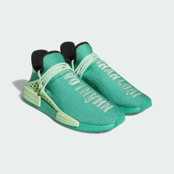 Adidas Originals Men's PHARRELL WILLIAMS Green HU NMD Sneakers GY0089